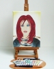 portrait - secondlife avatar - on canvas-4