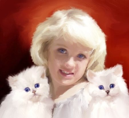 Personalized Gifts Ideas for all the family: A kids, children or baby portrait on canvas painted from your favourite photo. ORIGINAL & UNIQUE IDEA FOR BIRTHDAYS & CHRISTMAS!