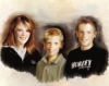 Customized gift idea for all the family: a Mom, Dad or FAMILY PORTRAIT on canvas painted from your photo. ORIGINAL & UNIQUE IDEA FOR FAMILY REUNIONS!