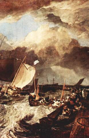 18A- Calais Pier: An English Packet Boat Arriving - 1803 Joseph William Turner - London  - Tate Gallery
