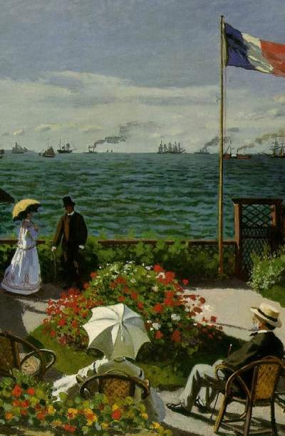 Terrace at Sainte Adresse 1867 Claude Monet - New York - Metropolitan