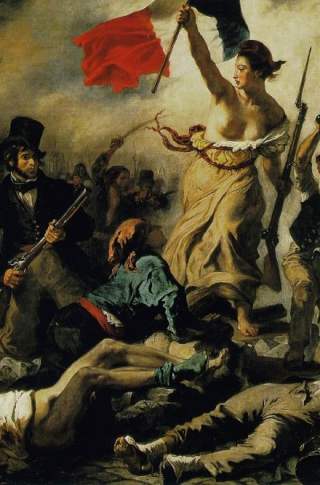 Liberty Leading the People, 1830 - Eugene Delacroix, Louvre Museum, Paris, France.